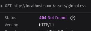 GET http://localhost:3000/assets/global.css not found