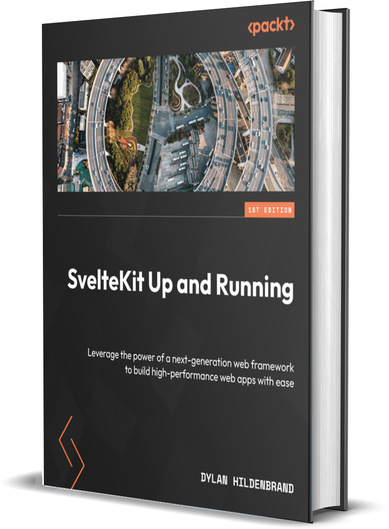 The cover of my new book, SvelteKit Up and Running.